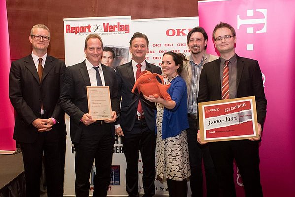 Freude über den eAward bei Sabine Richly, Franz Nössler, Rene Rassnitzer und Florian Genser. Foto: Milena Krobath/Report Verlag Freude über den eAward bei Sabine Richly, Franz Nössler, Rene Rassnitzer und Florian Genser. Foto: Milena Krobath/Report Verlag