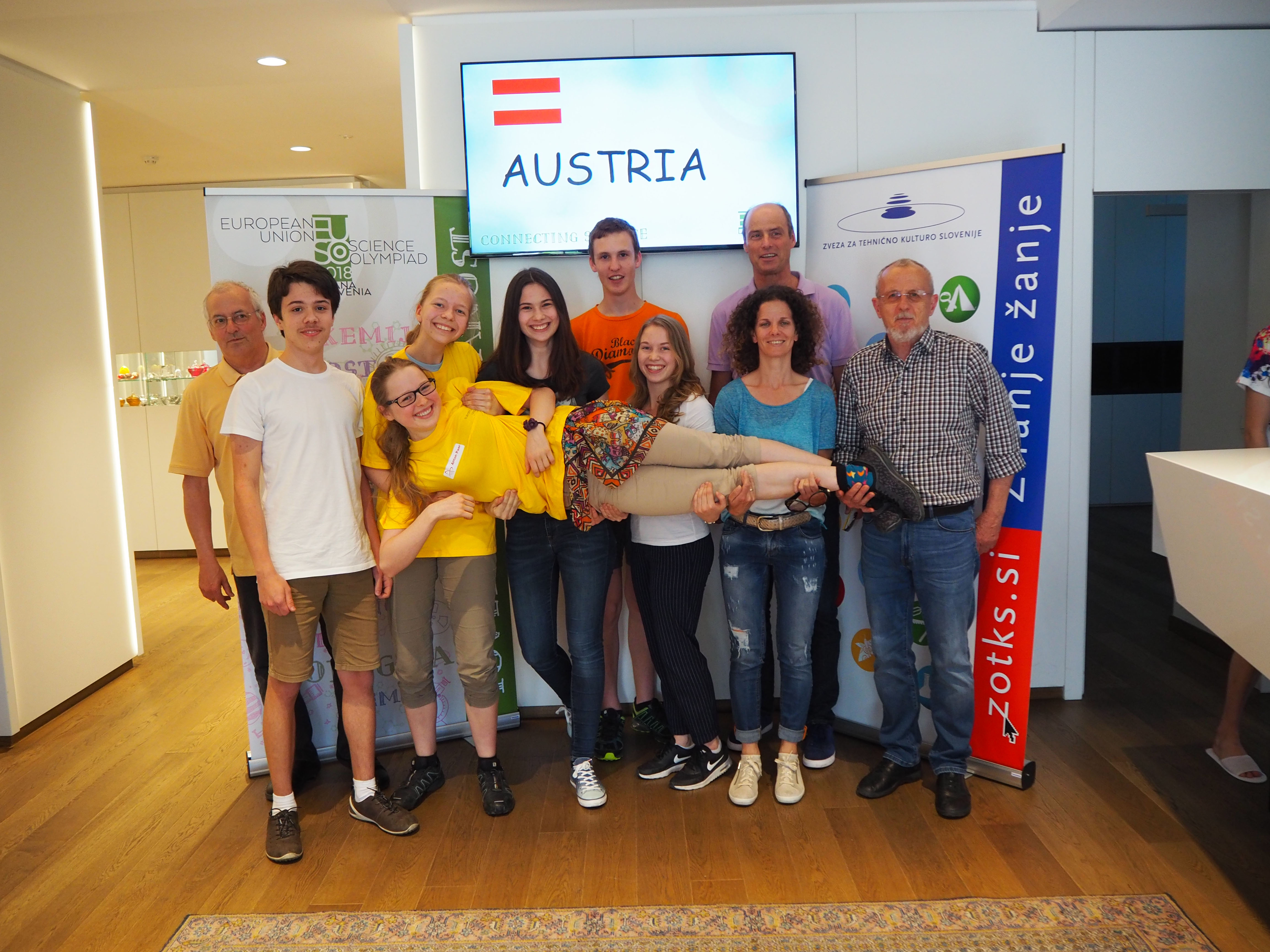 Die österreichische Delegation in Ljubljana 2018